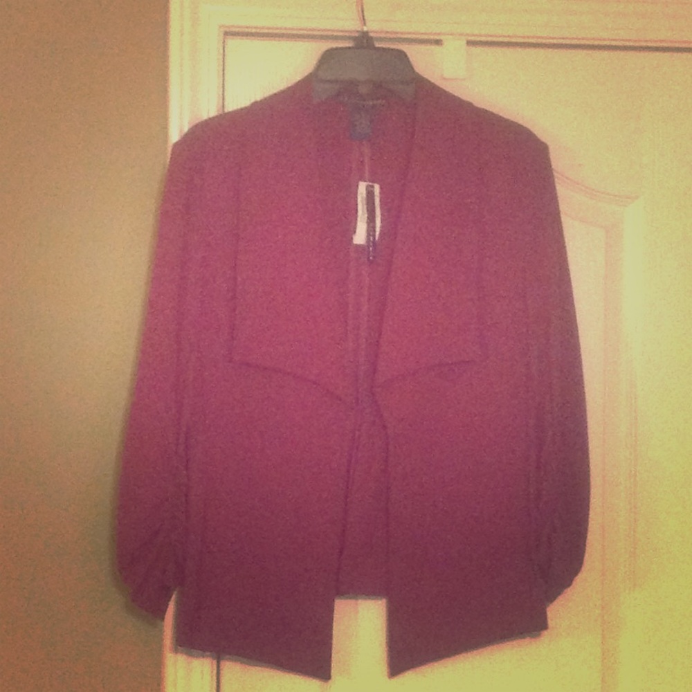 Grace Elements Women's Burgundy Jacket, SZ Small